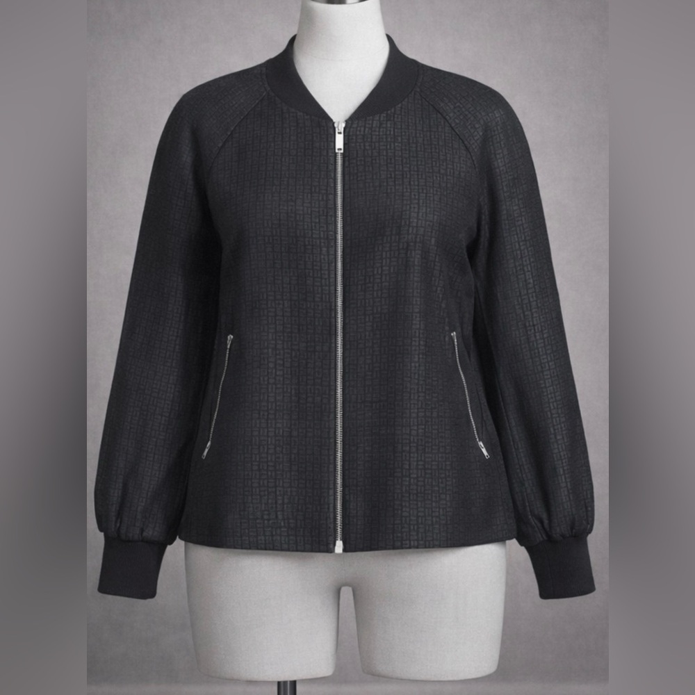 COS Textured Bomber Jacket Zip Up Minimalist Size M